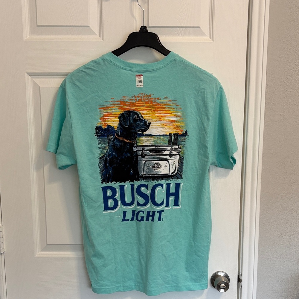 Busch Light Aqua Short Sleeve Tee m20